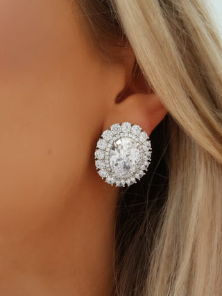 Diana Earrings - Crystal