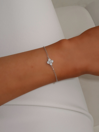 Mini Hydrangea Bracelet - Silver