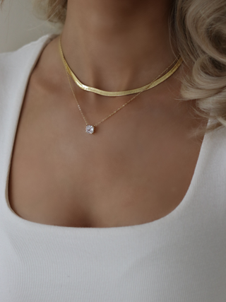 Dakota Herringbone Necklace