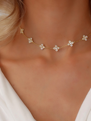 Multi-Mini Hydrangea Necklace