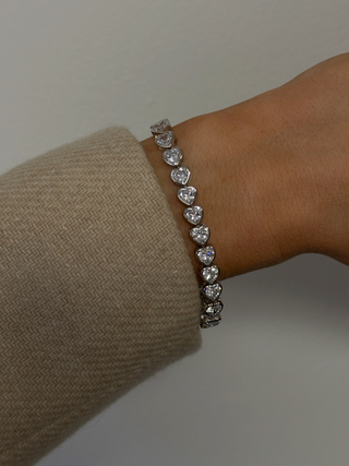 Juliette Heart Tennis Bracelet